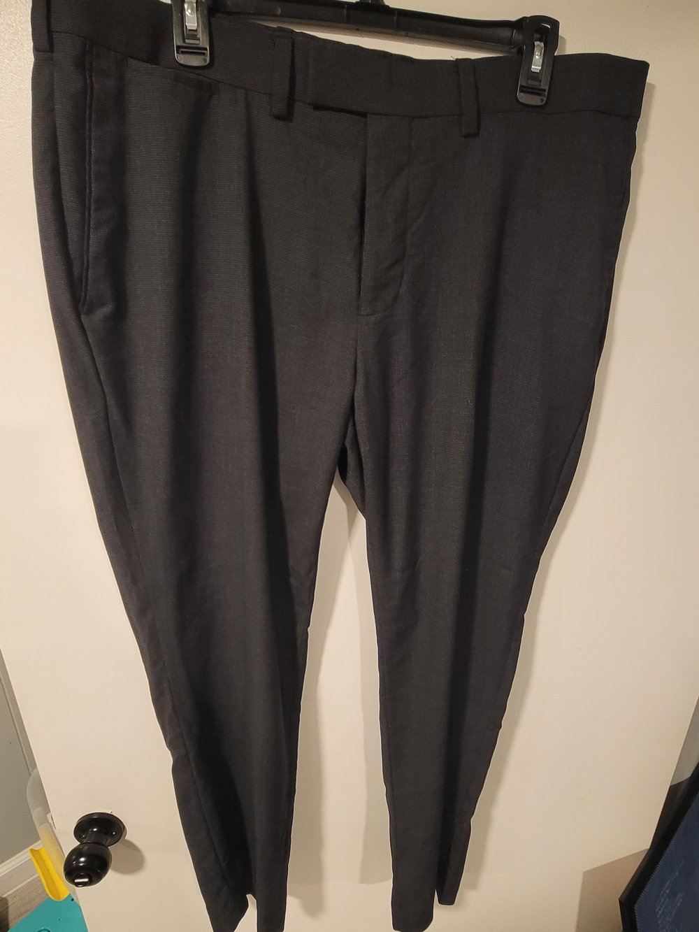 Louis Raphael Men's Charcoal Dress Pants